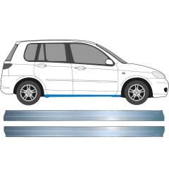 Réparation bas de caisse pour Mazda 2 2003-2007 / Gauche+Droit / Ensemble 11356