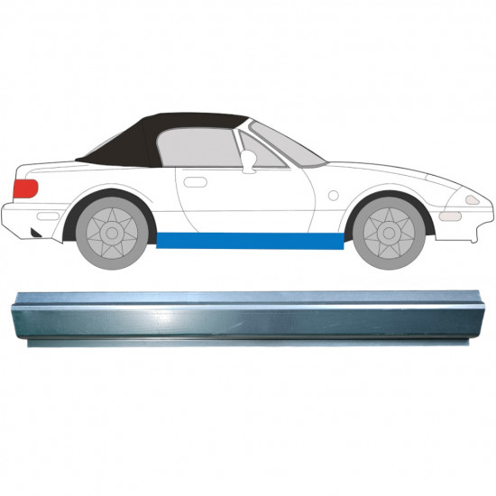 Réparation bas de caisse pour Mazda MX-5 1989-1998 / Gauche = Droite (symétrique) 6698