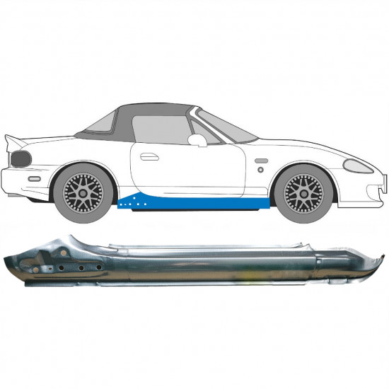 Panneau de réparation du seuil pour Mazda MX-5 1998-2005 / Droite 5927