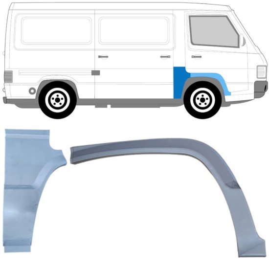 Ensemble de panneaux de réparation pour Mercedes MB 100 1988-1996 / Droite / 16965
