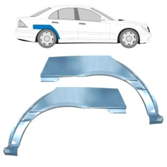 Panneau de réparation arc d'aile arrière pour Mercedes C-Class W203 2000-2007 / Gauche+Droit / Ensemble 9176
