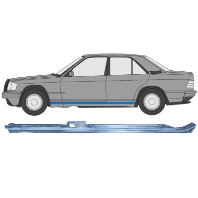 Réparation bas de caisse pour Mercedes 190 W201 1982-1993 / Gauche 15128