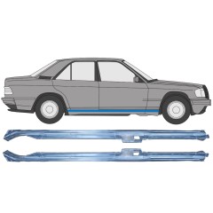 Réparation bas de caisse supérieure pour Mercedes 190 W201 1982-1993 / Gauche+Droit / Ensemble 16294
