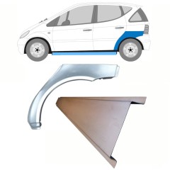 Réparation bas de caisse + passage de roue arrière pour Mercedes A-Class W168 1997-2004 / Gauche / Ensemble 8722