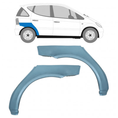 Panneau de réparation arc d'aile arrière pour Mercedes A-class 1997-2004 / Gauche+Droit / Ensemble 10479