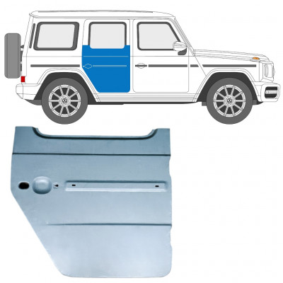 Panneau de réparation de porte arrière haut pour Mercedes G-Class W464 2018-2024 / Droite 12903