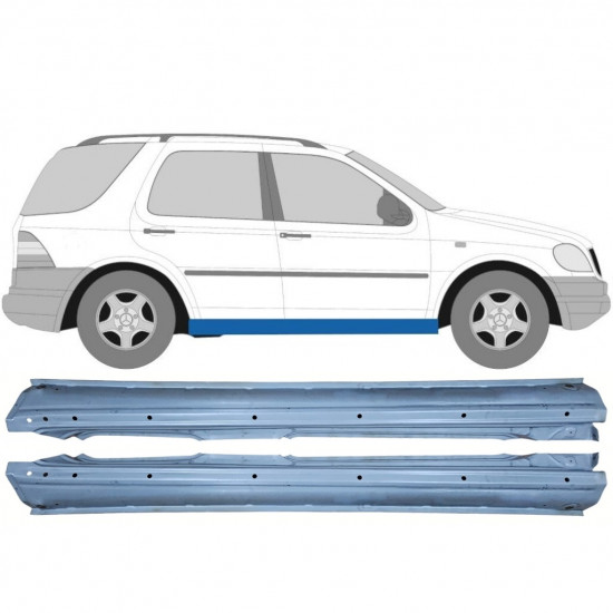 Panneau de réparation du seuil pour Mercedes M-class 1998-2005 / Gauche+Droit / Ensemble 10523