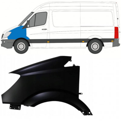 Aile avant pour Mercedes Sprinter 2006-2013 / Gauche 7415