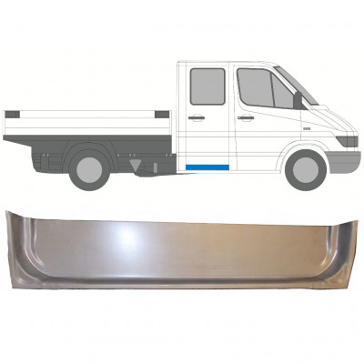 Panneau de réparation de porte arrière extérieur pour Mercedes Sprinter 1995-2006 / Gauche = Droite (symétrique) / Double cabine 7398