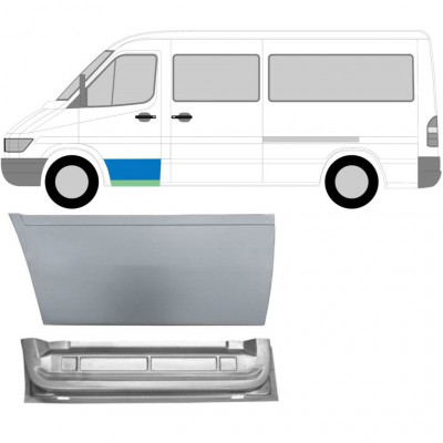 MERCEDES SPRINTER 1995-2006 AVANT PORTE PANNEAU DE RÉPARATION / SET / GAUCHE