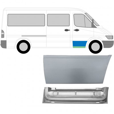 MERCEDES SPRINTER 1995-2006 AVANT PORTE PANNEAU DE RÉPARATION / SET / DROIT