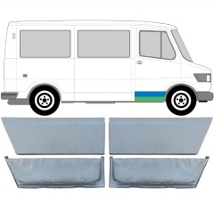 Panneau de réparation de porte avant pour Mercedes T1 207-410 1977-1995 / Ensemble 11851
