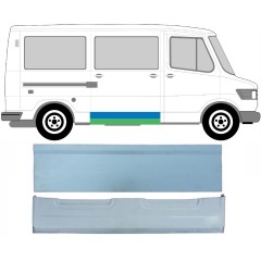Panneau de réparation des portes latérale intérieur et extérieur pour Mercedes T1 207-410 1977-1995 / Gauche = Droite (symétrique) / Ensemble 9566
