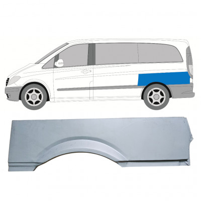 Panneau de réparation arc d'aile arrière pour Mercedes Vito 2003- / SWB / Gauche 8284