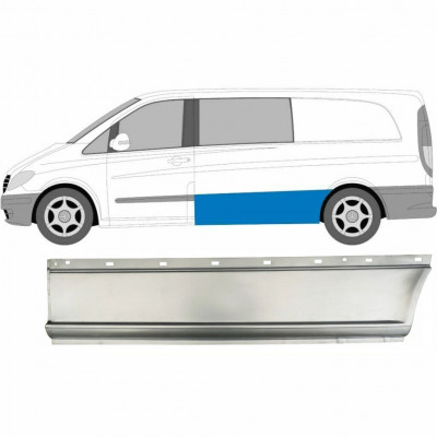 Panneau de réparation latéral pour Mercedes Vito 2003-2014 / LWB / Gauche 7460