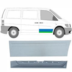 Panneau de réparation de porte avant intérieur + extérieur pour Mercedes Vito I W638 1996-2003 / Droite / Ensemble 9789