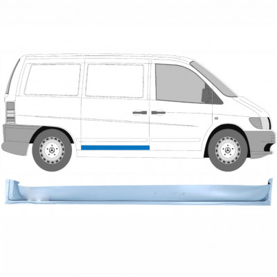 Panneau de réparation pour porte coulissante intérieur pour Mercedes Vito 1996-2003 / Droite 8278