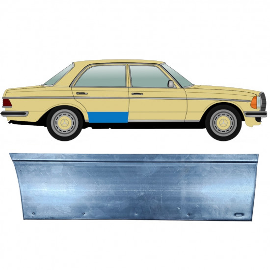 Panneau de réparation de porte arrière pour Mercedes W123 1975-1985 / Droite 6772