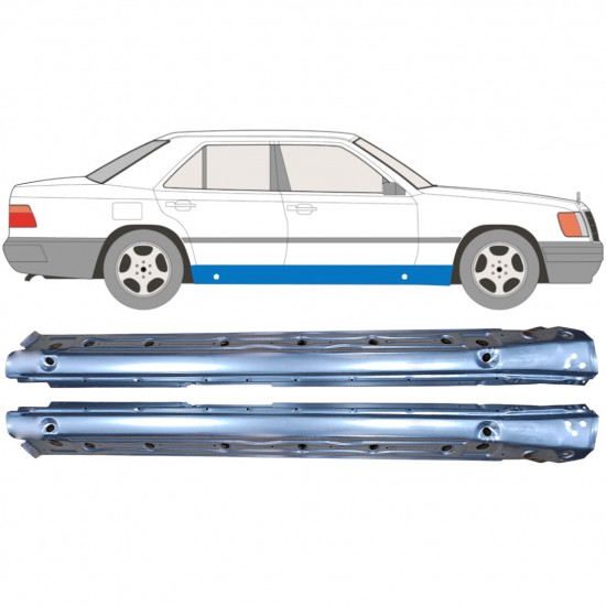 Réparation bas de caisse pour Mercedes W124 1984-1996 / Gauche+Droit / Ensemble 10347