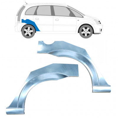 Panneau de réparation arc d'aile arrière pour Opel Meriva 2003-2010 / Gauche+Droit / Ensemble 9254