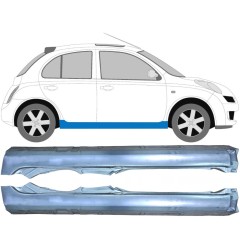Panneau de réparation du seuil pour Nissan Micra K12 2002-2010 / Gauche+Droit / Ensemble 9628