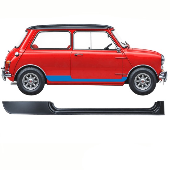 Panneau de réparation du seuil pour Austin Mini Cooper 1959-1969 / Droite 10875