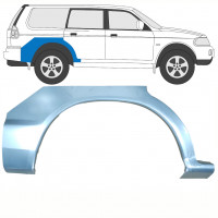 Panneau de réparation arc d'aile arrière pour Mitsubishi Pajero Sport 1996-2008 / Droite 8081