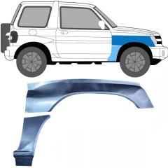 Panneau de réparation de l’aile avant pour Mitsubishi Pajero Pinin 1998-2007 / Droite / Ensemble 10055