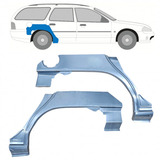 Panneau de réparation arc d'aile arrière pour Ford Mondeo 1993-2000 / Gauche+Droit / Ensemble 9921