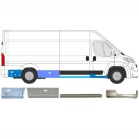 Ensemble de panneaux de réparation pour Opel Movano 2021-2026 / Droite 16807