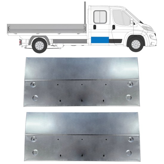 Panneau de réparation de porte arrière pour Opel Movano 2021-2026 / Gauche+Droit 16422