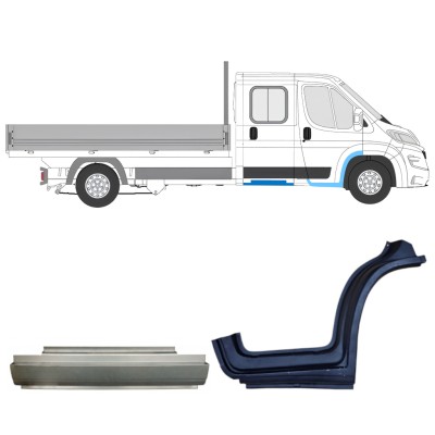 Ensemble de panneaux de réparation pour Opel Movano 2021-2026 / Droite 16434