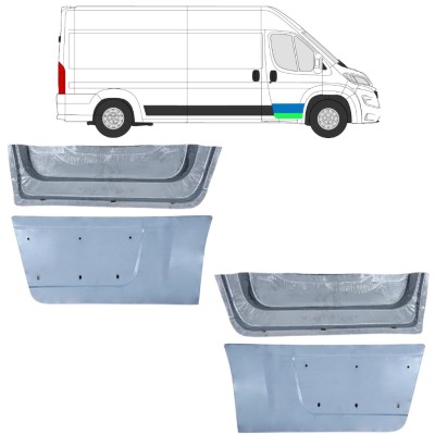 Panneau de réparation de porte avant intérieur + extérieur pour Opel Movano 2021-2026 16480