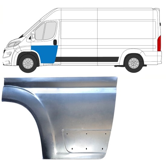 Panneau de réparation de porte avant pour Opel Movano 2021-2026 / Gauche 16483