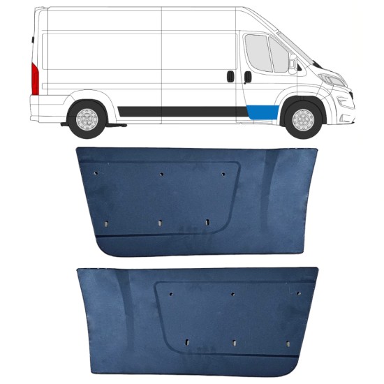 Panneau de réparation de porte avant pour Opel Movano 2021-2026 / Gauche+Droit 16452