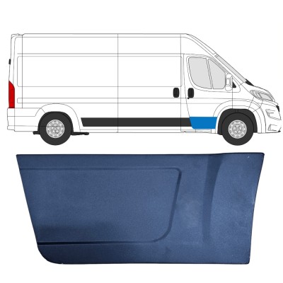 Panneau de réparation de porte avant pour Opel Movano 2021-2026 / Droite 16447