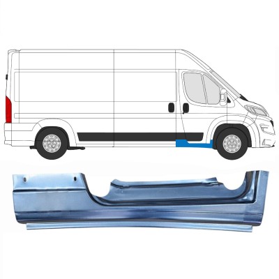 Réparation bas de caisse de porte avant pour Opel Movano 2021-2026 / Droite 16417