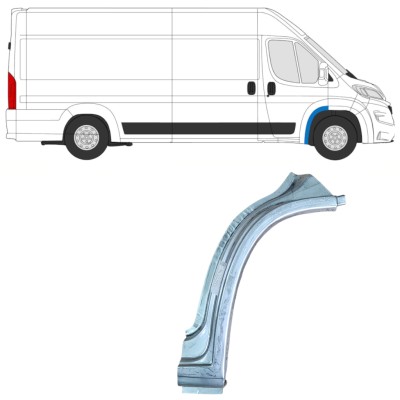 Panneau de réparation de arc d'aile avant pour Opel Movano 2021-2026 / Droite 16409