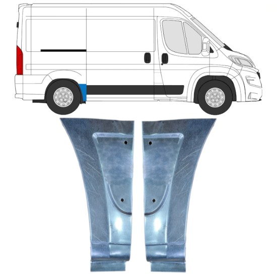 Panneau de réparation arc d'aile arrière pour Opel Movano 2021-2026 / Gauche+Droit 16499