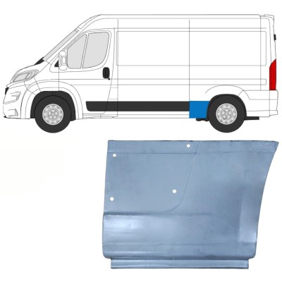 Panneau de réparation arc d'aile arrière pour Opel Movano 2021-2026 / Gauche 16510