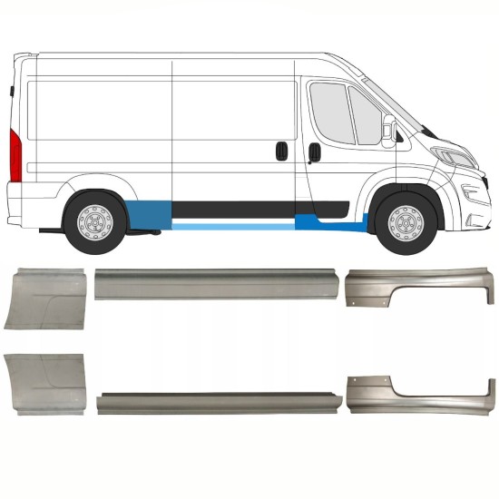 Ensemble de panneaux de réparation pour Opel Movano 2021-2026 / Gauche+Droit 16427