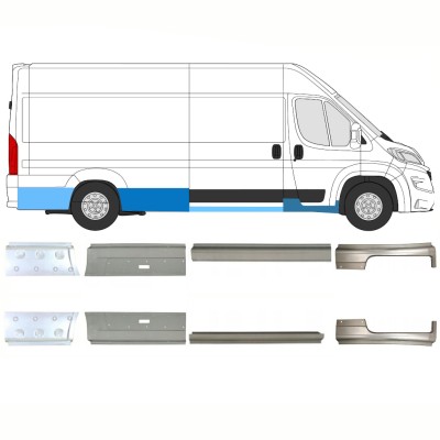 Ensemble de panneaux de réparation pour Opel Movano 2021-2026 / Gauche+Droit 16470