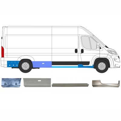 Ensemble de panneaux de réparation pour Opel Movano 2021-2026 / Droite 16796