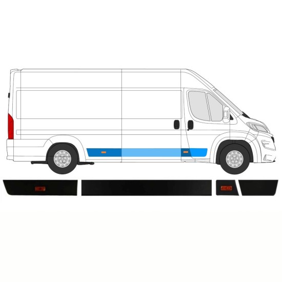 Ensemble de moulures pour Opel Movano 2021-2026 / Droite / 14422