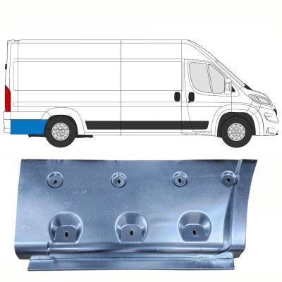 Panneau de réparation arc d'aile arrière pour Opel Movano 2021-2026 / Droite 16530