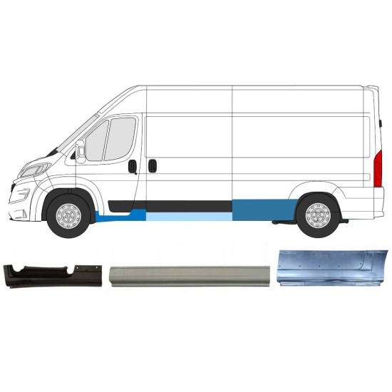 Ensemble de panneaux de réparation pour Opel Movano 2021-2026 / Gauche 16538