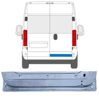 Panneau de réparation de porte arrière pour Opel Movano 2021-2026 / Droite 16504