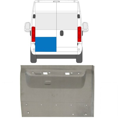 Panneau de réparation de porte arrière pour Opel Movano 2021-2026 / Gauche 16503