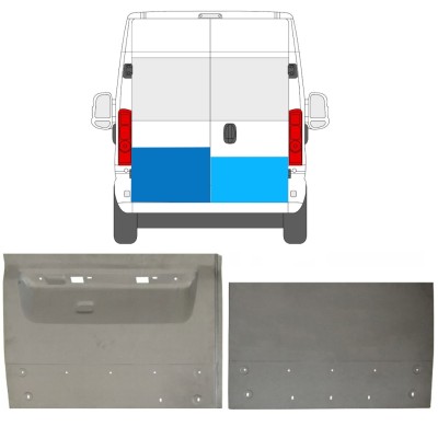 Panneau de réparation de porte arrière pour Opel Movano 2021-2023 / Gauche+Droit / Ensemble 16727