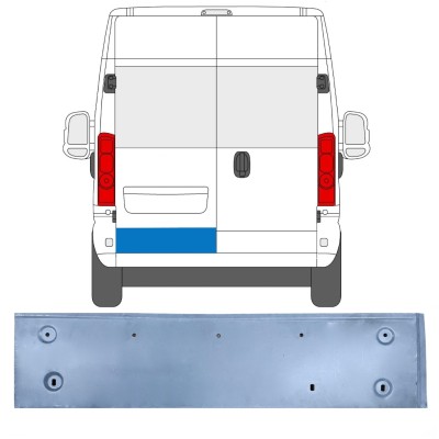 Panneau de réparation de porte arrière pour Opel Movano 2021-2026 / Gauche 16513